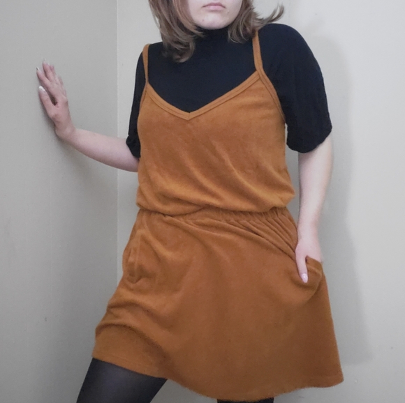 Aerie Orange Tank Dress - Picture 1 of 3